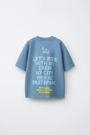 Футболка с принтом «скейт»- Заказать в России