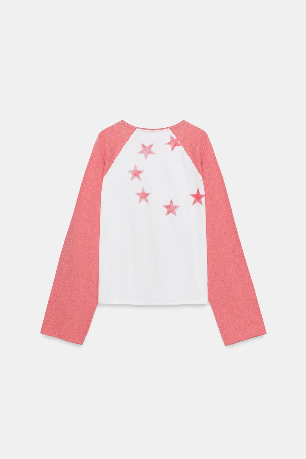 ФУТБОЛКА ФЛАМЕ С РУКАВАМИ РЕГЛАН