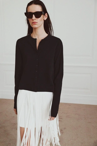 Футболка из 100% хлопка на пуговицах- Заказать в России