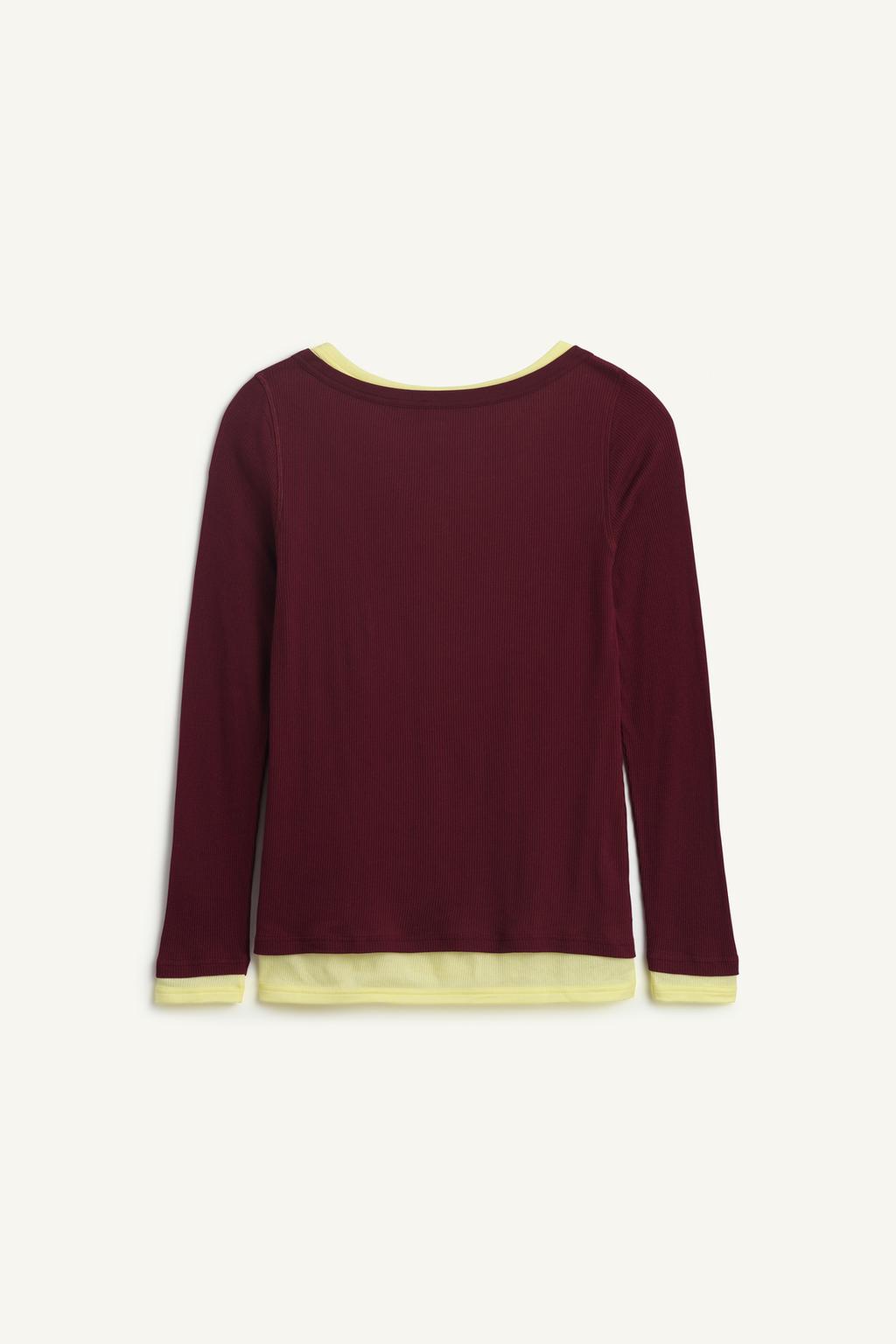 Хлопковая двойная футболка 16