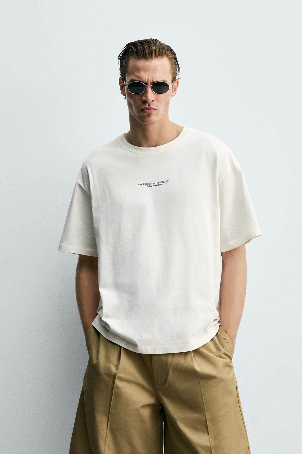 ФУТБОЛКА С ВЫШИВКОЙ И ТЕКСТОВЫМ ПРИНТОМ