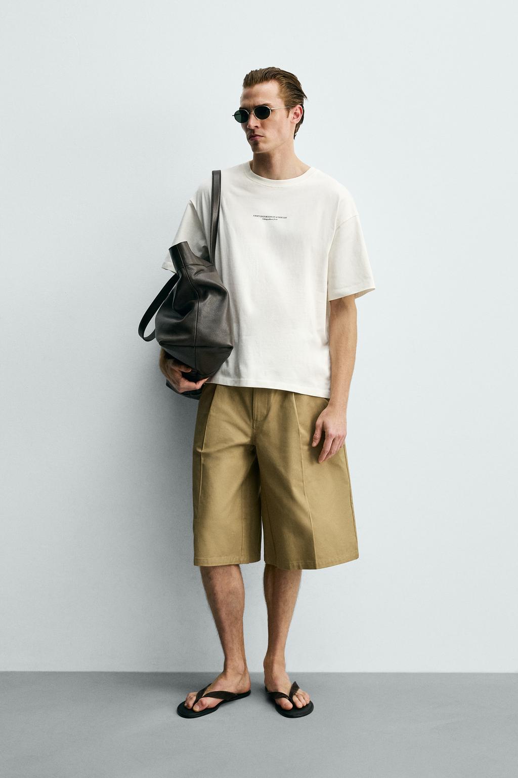 ФУТБОЛКА С ВЫШИВКОЙ И ТЕКСТОВЫМ ПРИНТОМ