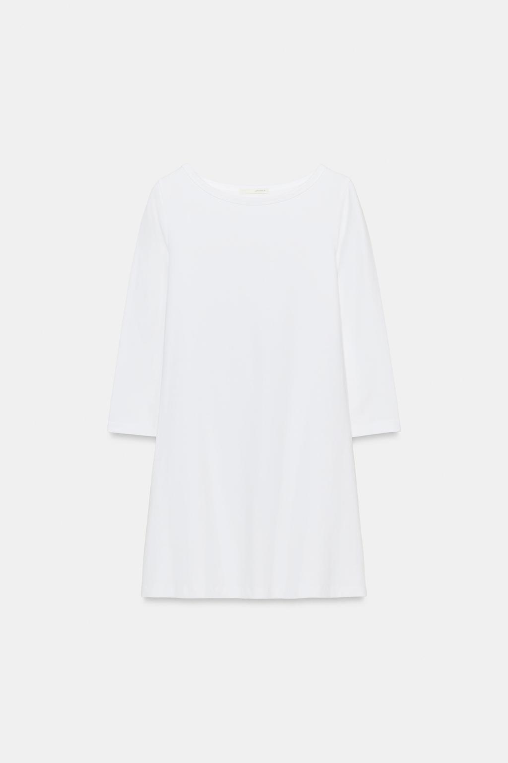 КОРОТКОЕ ПЛАТЬЕ С ВЫРЕЗОМ «ЛОДОЧКА»