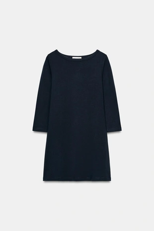 Короткое платье с вырезом «лодочка»- Заказать в России