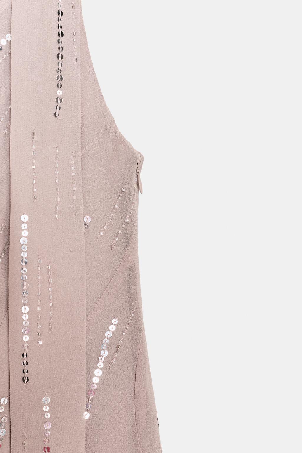 КОРОТКОЕ ПЛАТЬЕ С ПЛАТКОМ И ПАЙЕТКАМИ