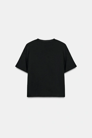 Свободная футболка со стегаными плечами- Заказать в России