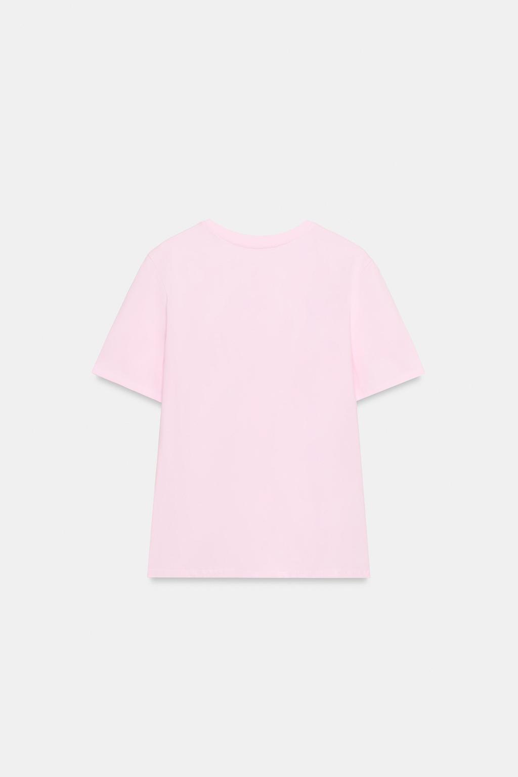 ФУТБОЛКА С ЦВЕТОЧНЫМ РЕЛЬЕФОМ