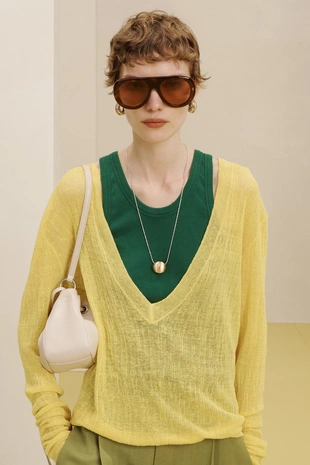 Водолазка из льняной смеси 16