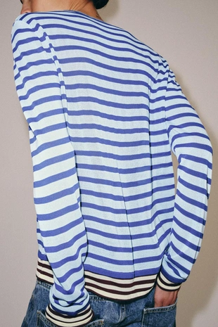 Свитер в полоску- Заказать в России