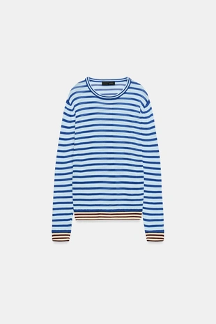 Свитер в полоску- Заказать в России