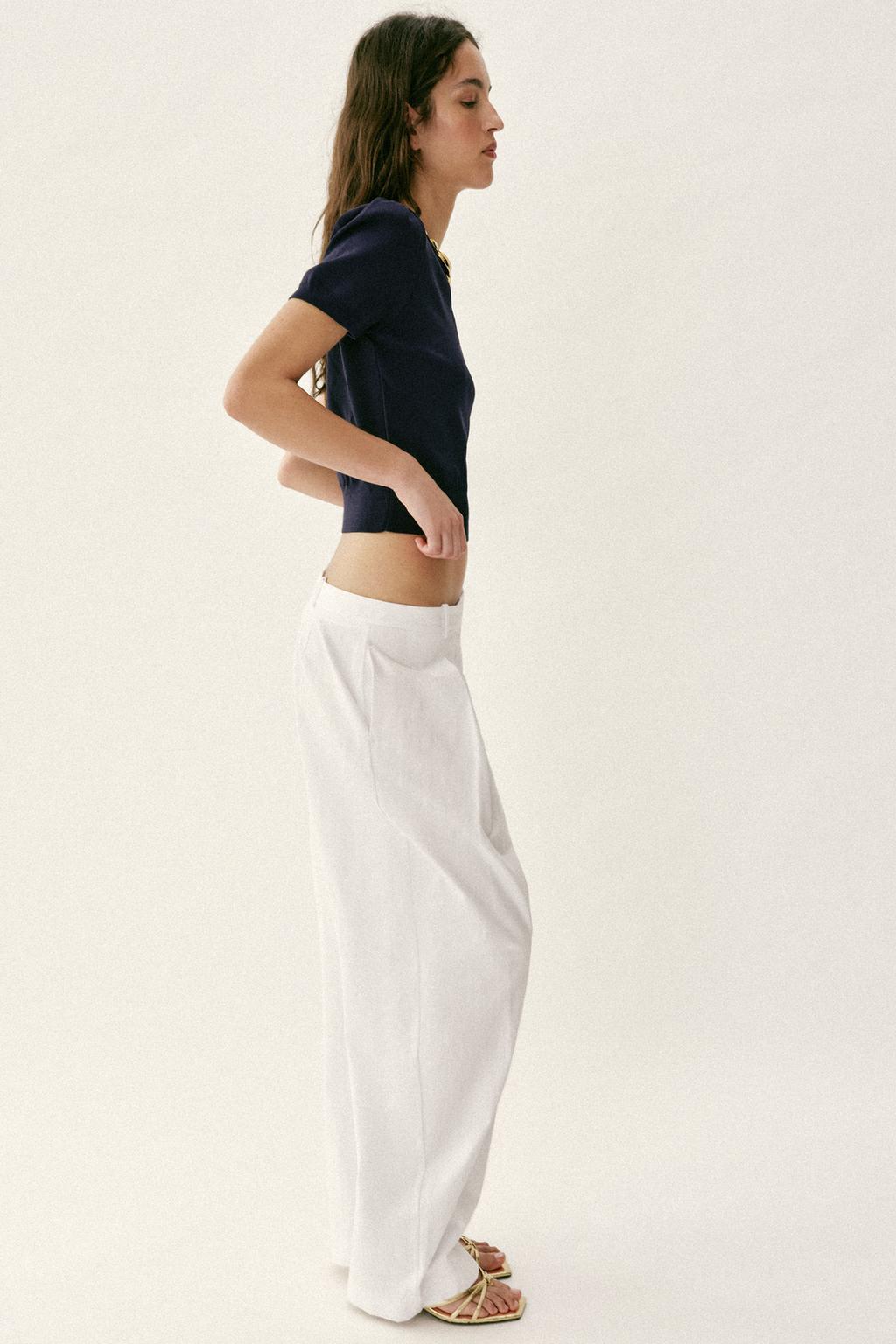 ТРИКОТАЖНЫЙ ТОП С БУСИНАМИ