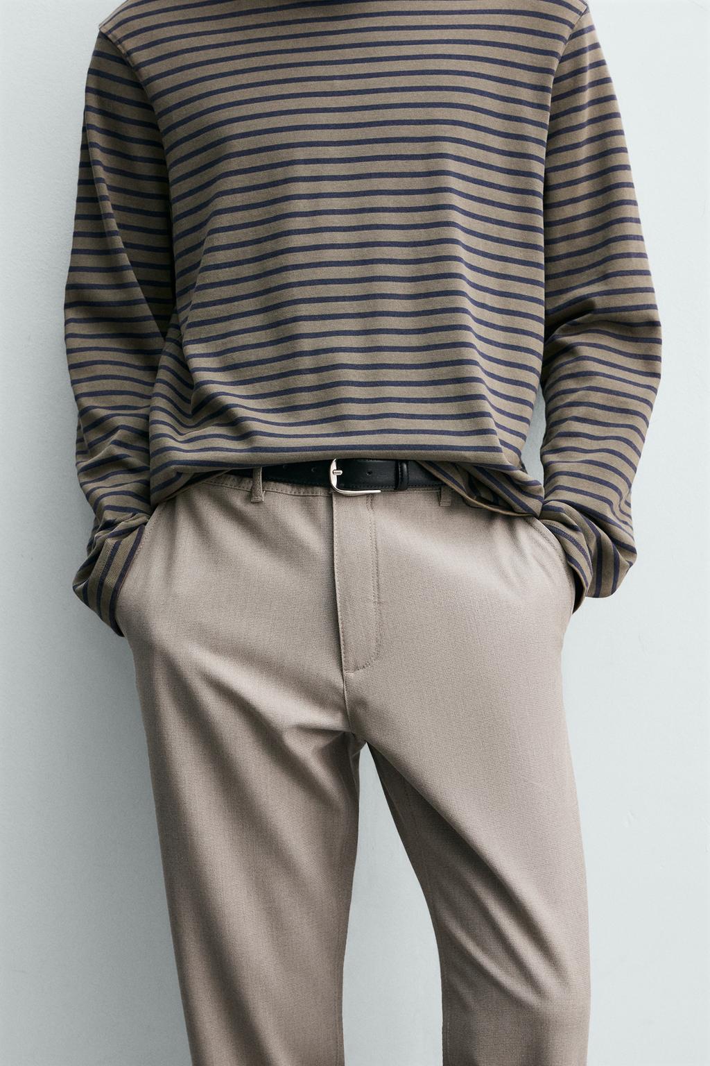 БРЮКИ ЧИНОС ИЗ ЭЛАСТИЧНОЙ ТКАНИ