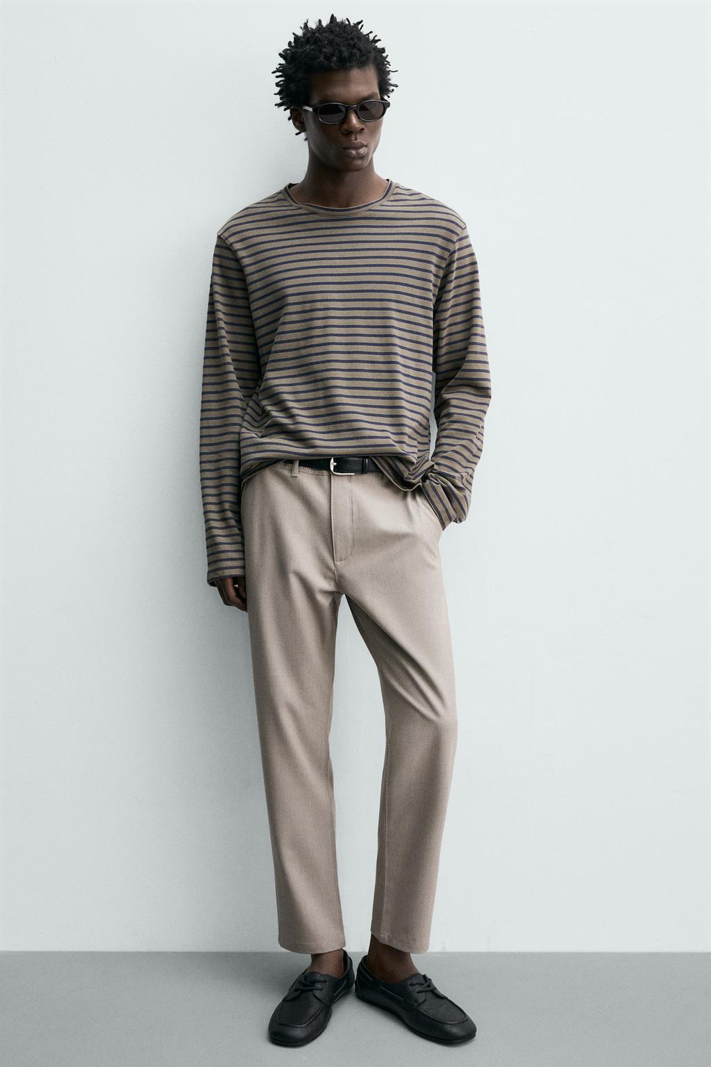 БРЮКИ ЧИНОС ИЗ ЭЛАСТИЧНОЙ ТКАНИ