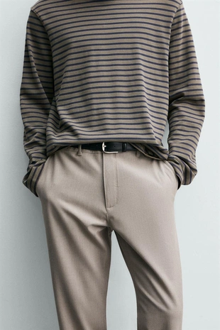 Брюки чинос из эластичной ткани- Заказать в России