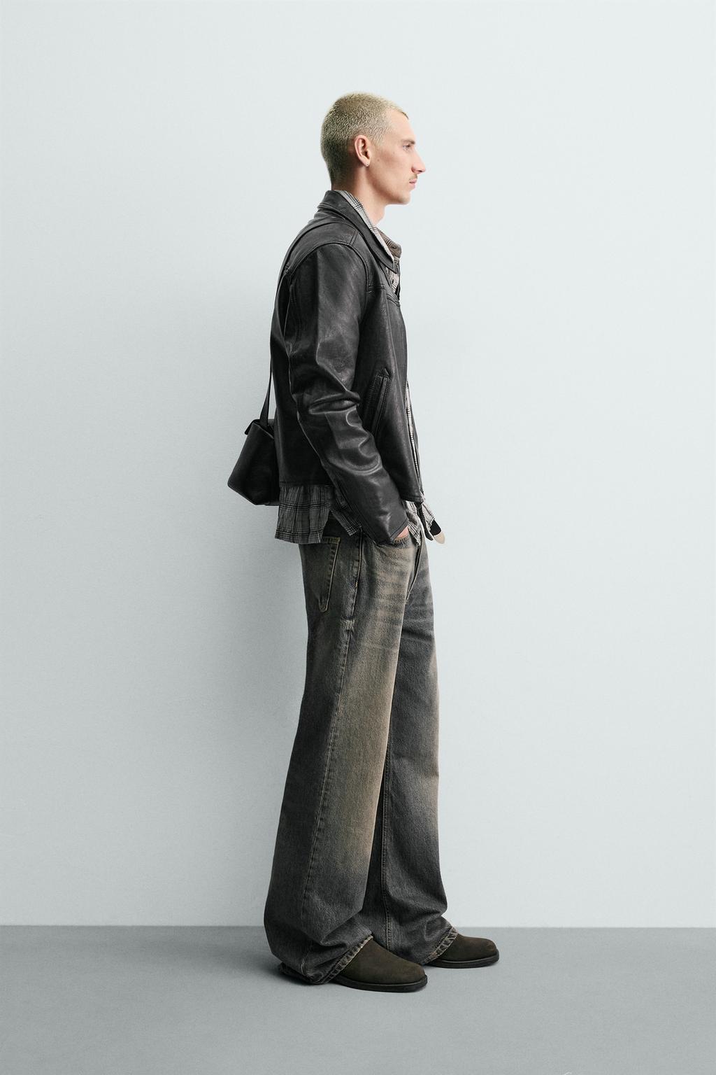 УКОРОЧЕННАЯ КОЖАНАЯ КУРТКА