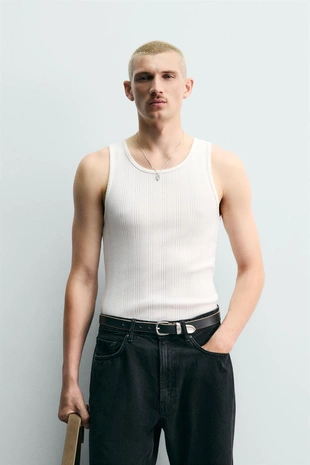 Майка в рубчик