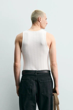 Майка в рубчик