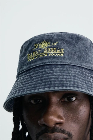 Панама с вышивкой и эффектом потертости- Заказать в России