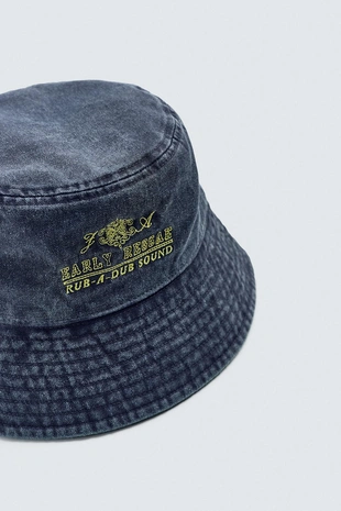 Панама с вышивкой и эффектом потертости- Заказать в России