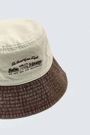 Панама с вышивкой и эффектом потертости- Заказать в России