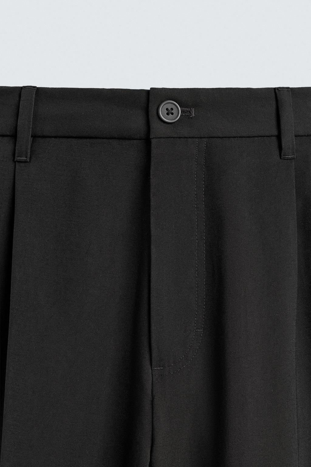 БРЮКИ RELAXED FIT ИЗ СТРУЯЩЕЙСЯ ТКАНИ