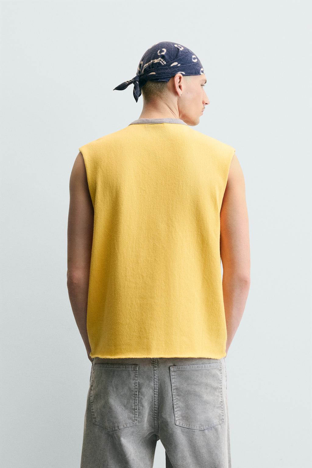 ТРИКОТАЖНЫЙ ТОП С ПРИНТОМ