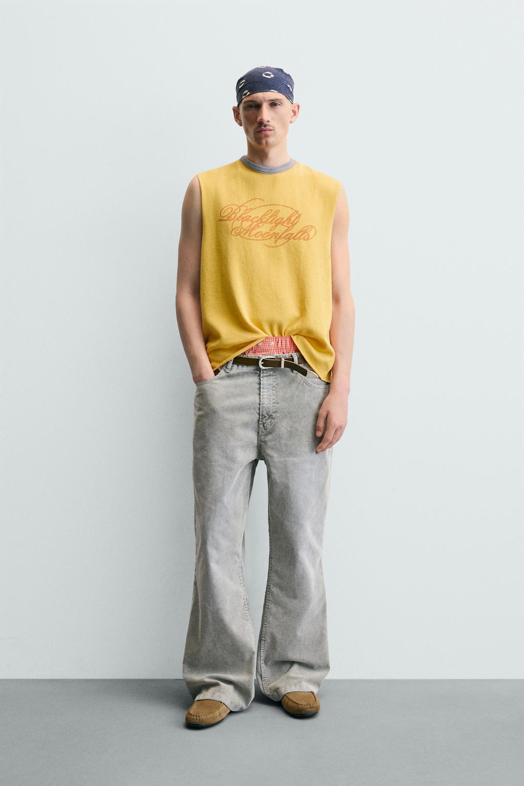 ТРИКОТАЖНЫЙ ТОП С ПРИНТОМ