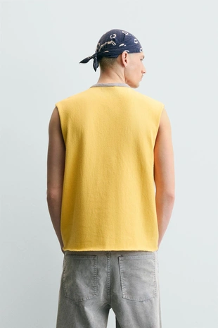 Трикотажный топ с принтом- Заказать в России