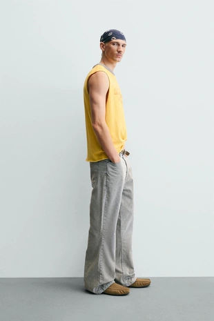 Трикотажный топ с принтом- Заказать в России