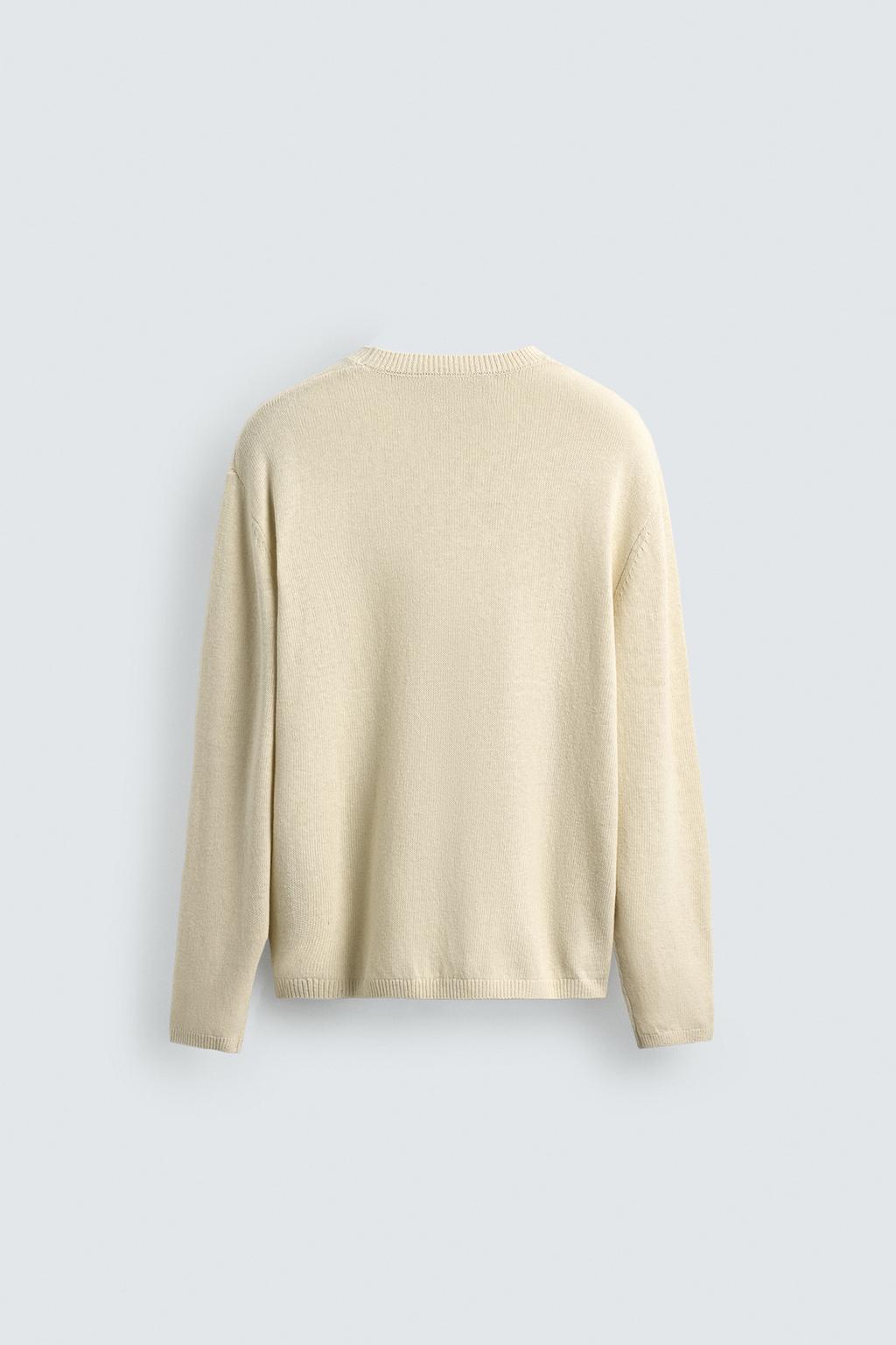 СВИТЕР ИЗ ХЛОПКА И ЛЬНА