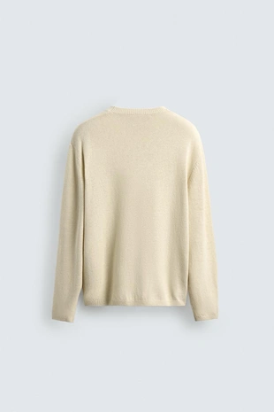 Свитер из хлопка и льна