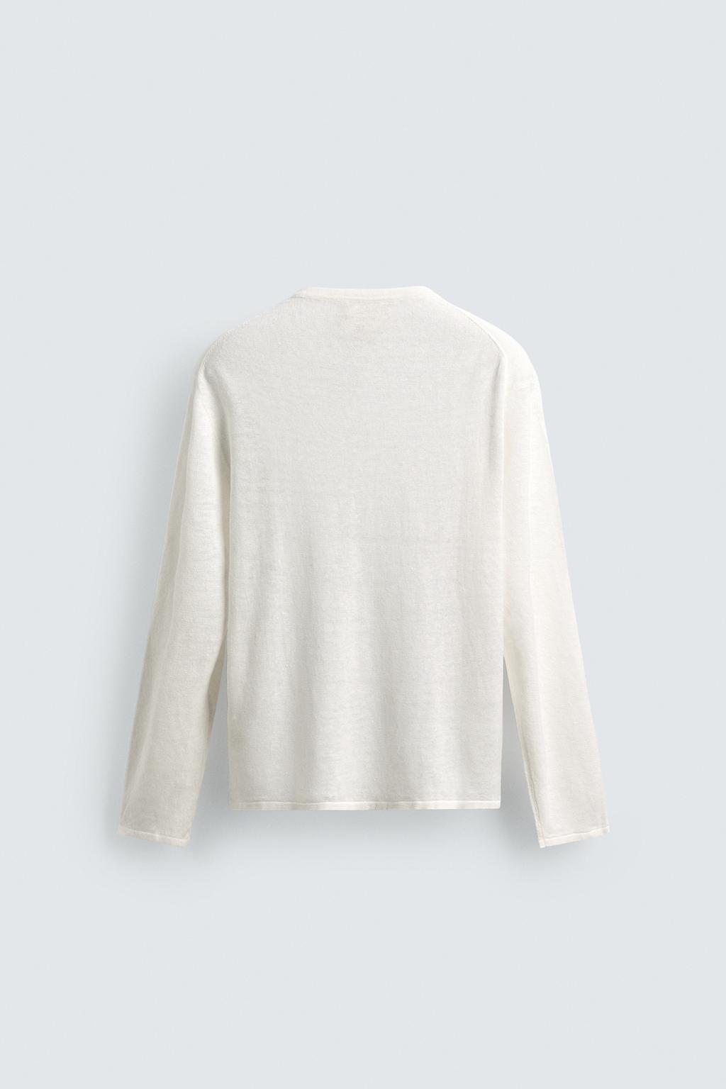 ДЖЕМПЕР ИЗ 100% КОНОПЛИ С ВОРОТНИКОМ НА ПУГОВИЦАХ