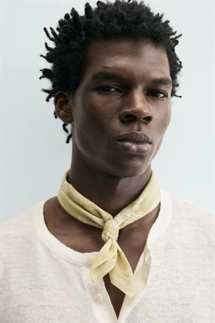 Джемпер из 100% конопли с воротником на пуговицах- Заказать в России