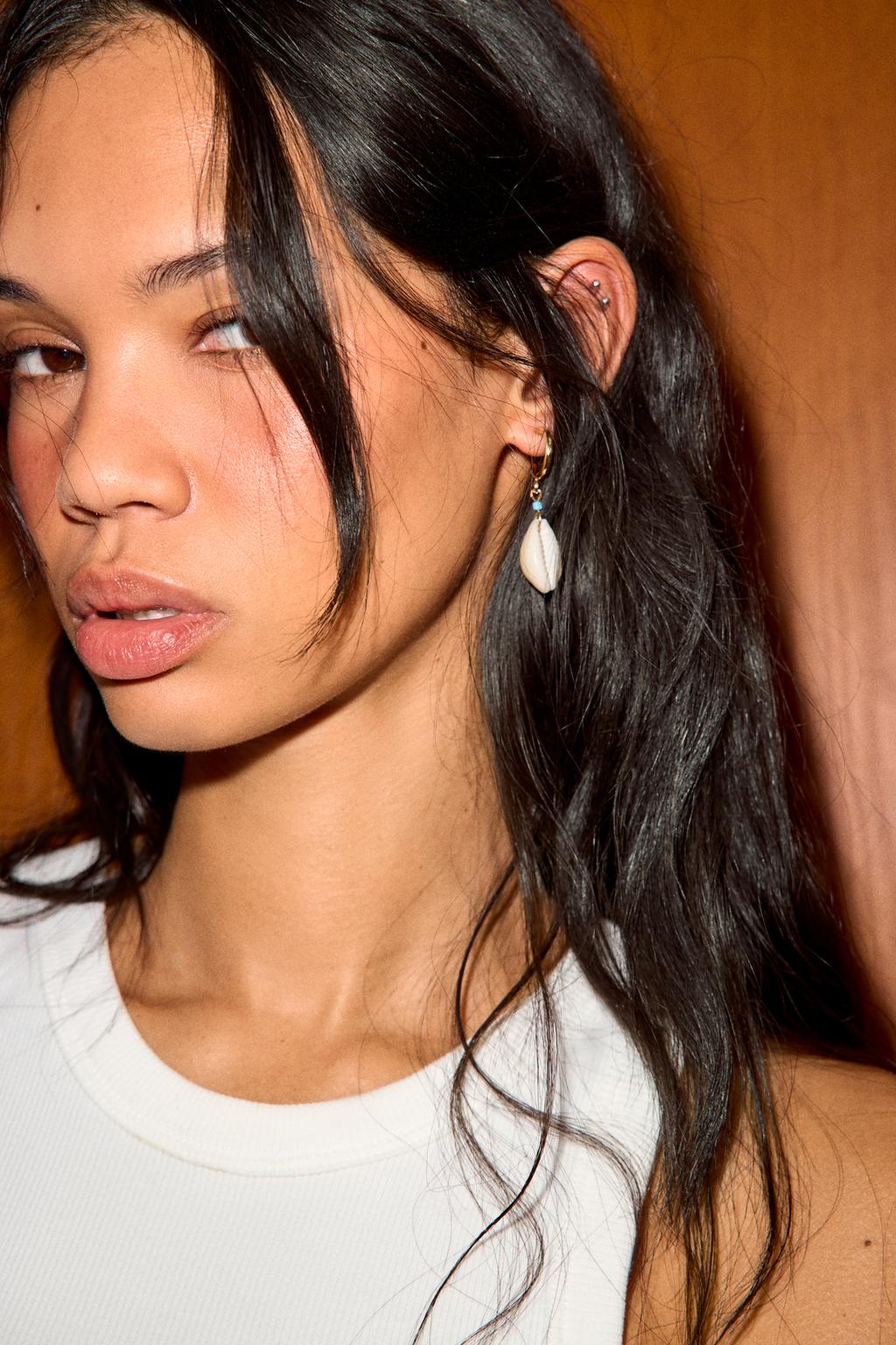 НАБОР ИЗ 3 СЕРЕГ-КОЛЕЦ «ЗВЕЗДА И РАКОВИНА»