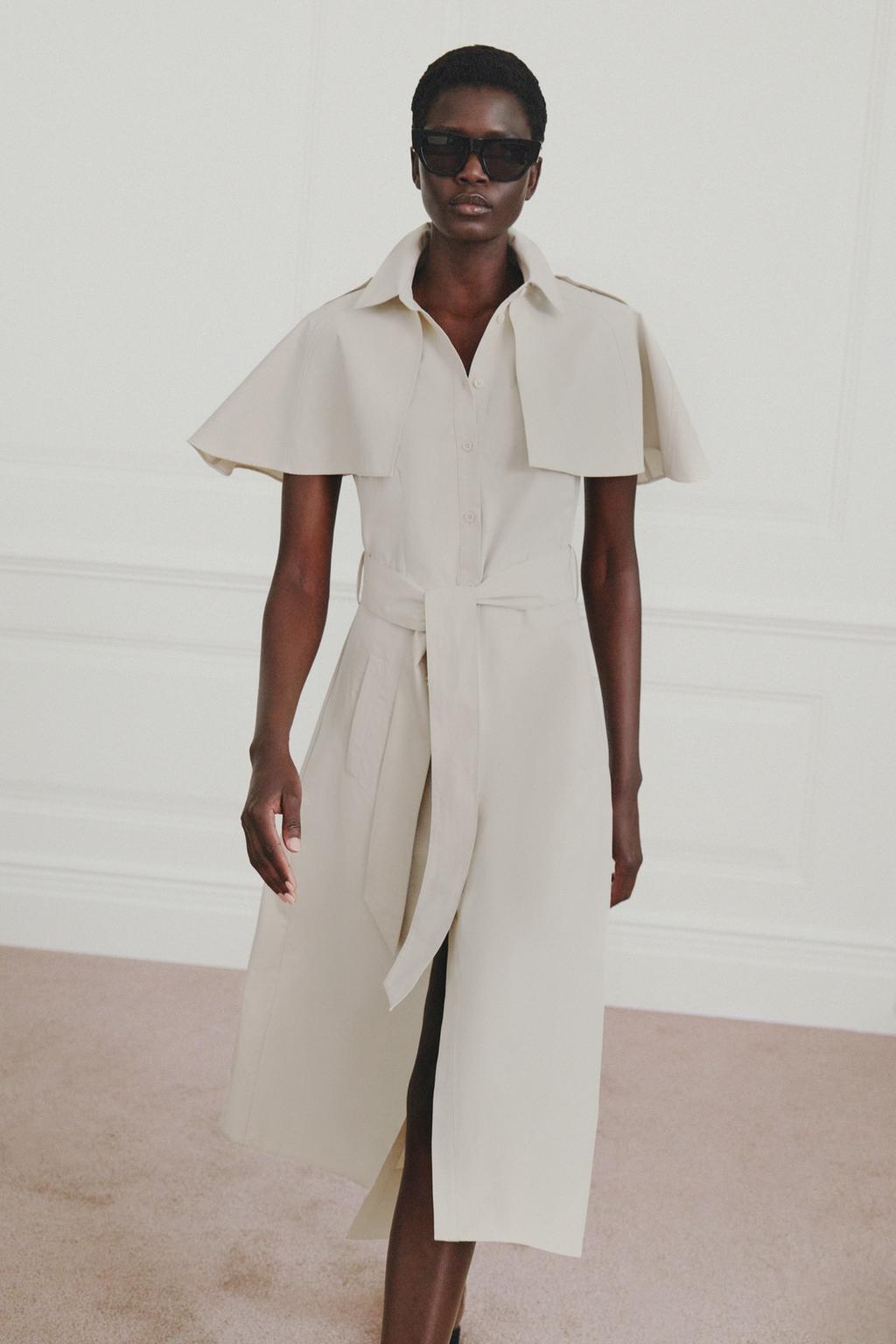 ПЛАТЬЕ-РУБАШКА С НАКИДКОЙ — ZW COLLECTION