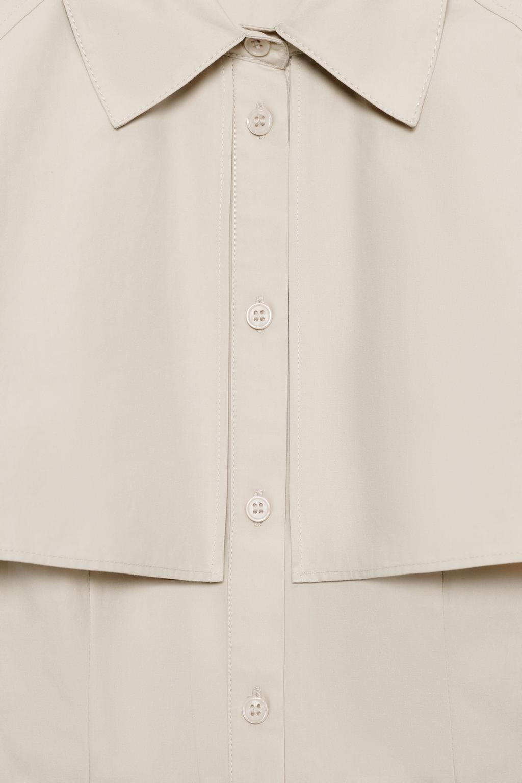 ПЛАТЬЕ-РУБАШКА С НАКИДКОЙ — ZW COLLECTION