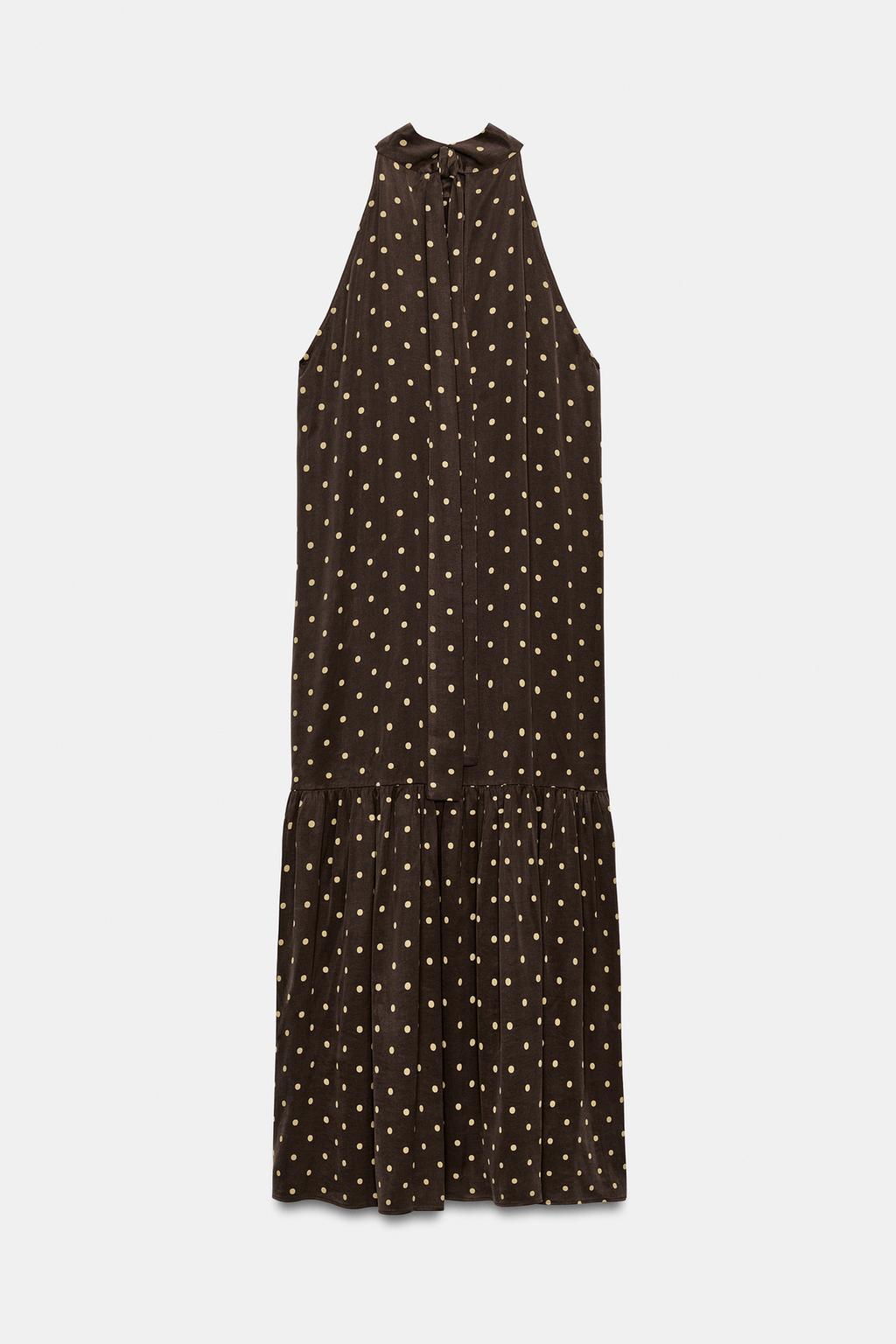 ПЛАТЬЕ ХАЛТЕР В ГОРОШЕК — ZW COLLECTION