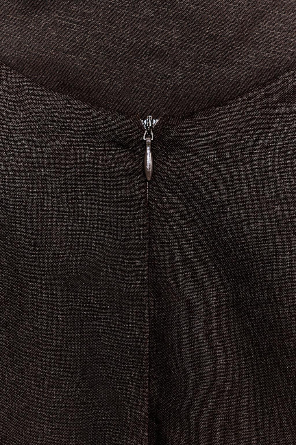 Льняной топ с горловиной халтер