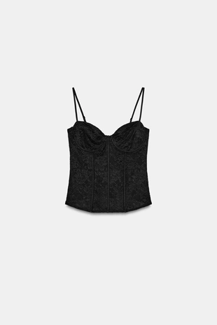Топ-корсет из кружева
