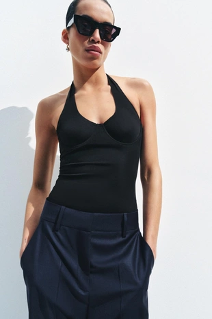 Топ халтер из полиамида- Заказать в России