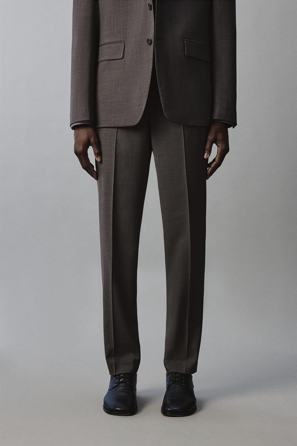 КОСТЮМНЫЕ БРЮКИ ИЗ РЕЛЬЕФНОЙ ТКАНИ