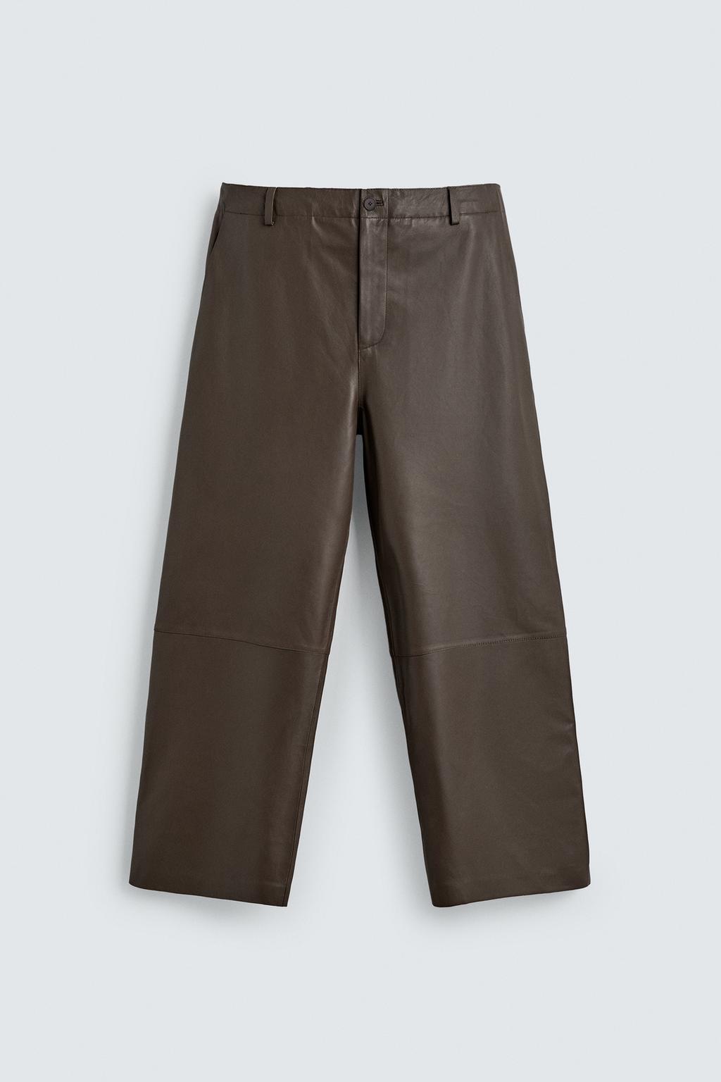 КОЖАНЫЕ БРЮКИ BALLOON FIT