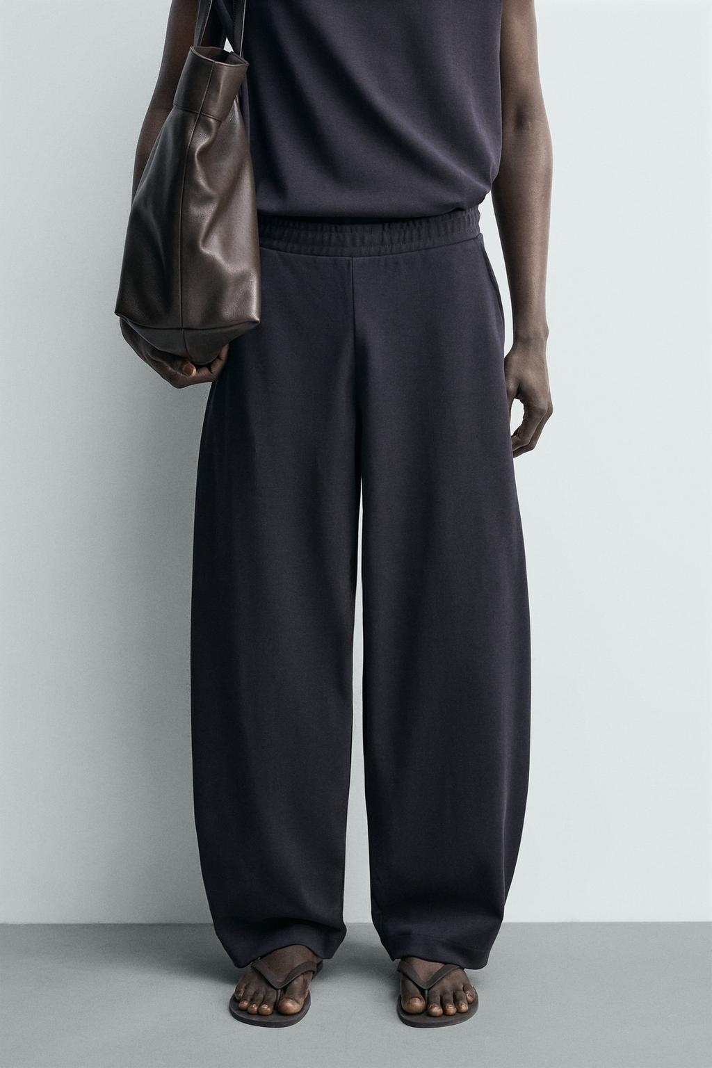 ДЖОГГЕРЫ BALLOON FIT ИЗ РУБЧАТОЙ ТКАНИ