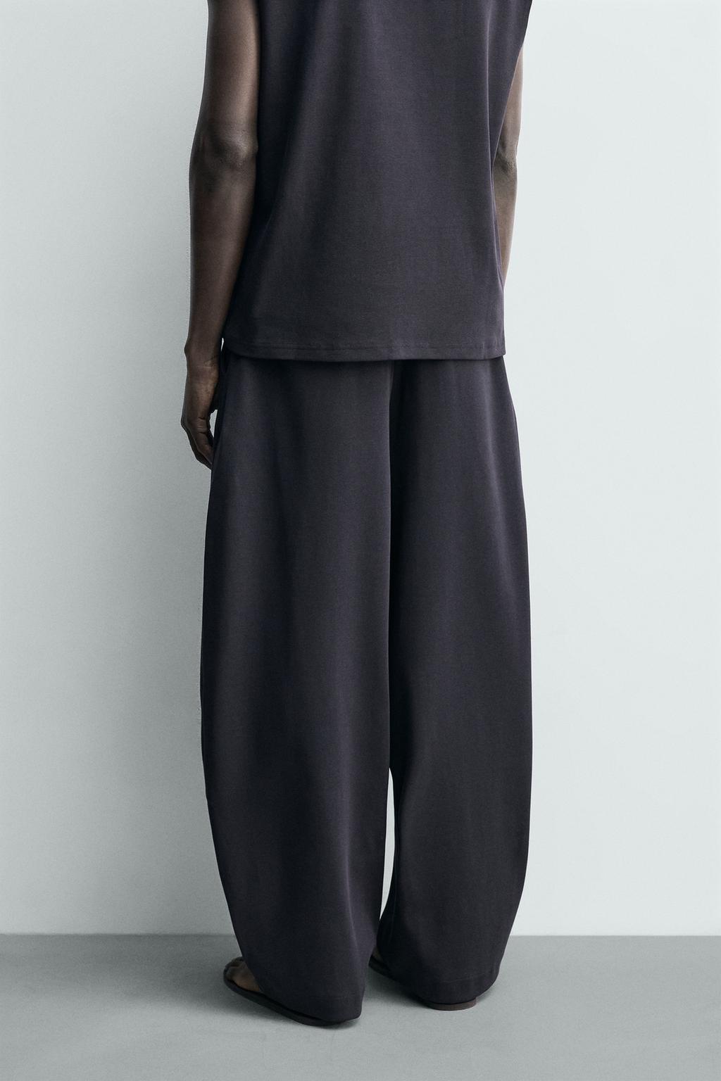 ДЖОГГЕРЫ BALLOON FIT ИЗ РУБЧАТОЙ ТКАНИ