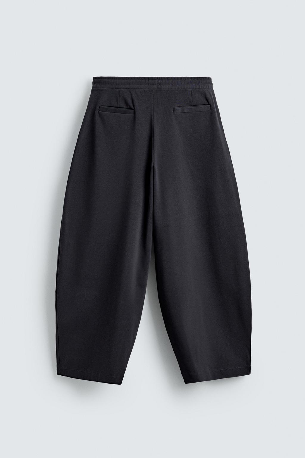 ДЖОГГЕРЫ BALLOON FIT ИЗ РУБЧАТОЙ ТКАНИ