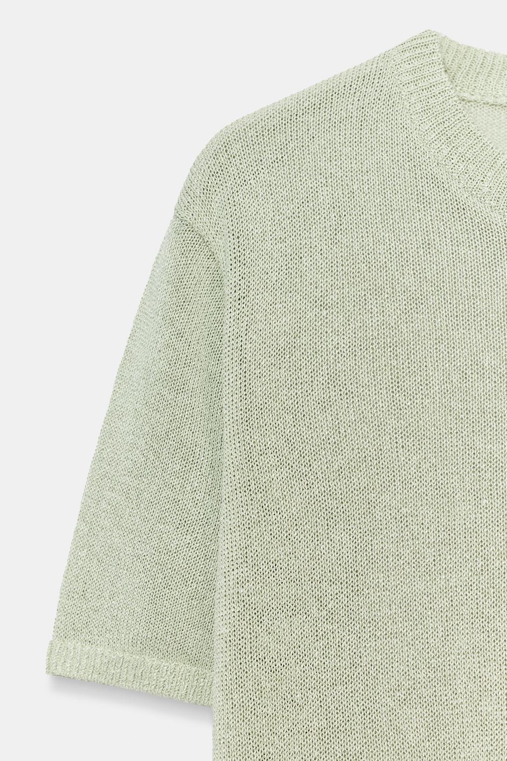 ТРИКОТАЖНЫЙ ТОП С КОРОТКИМ РУКАВОМ