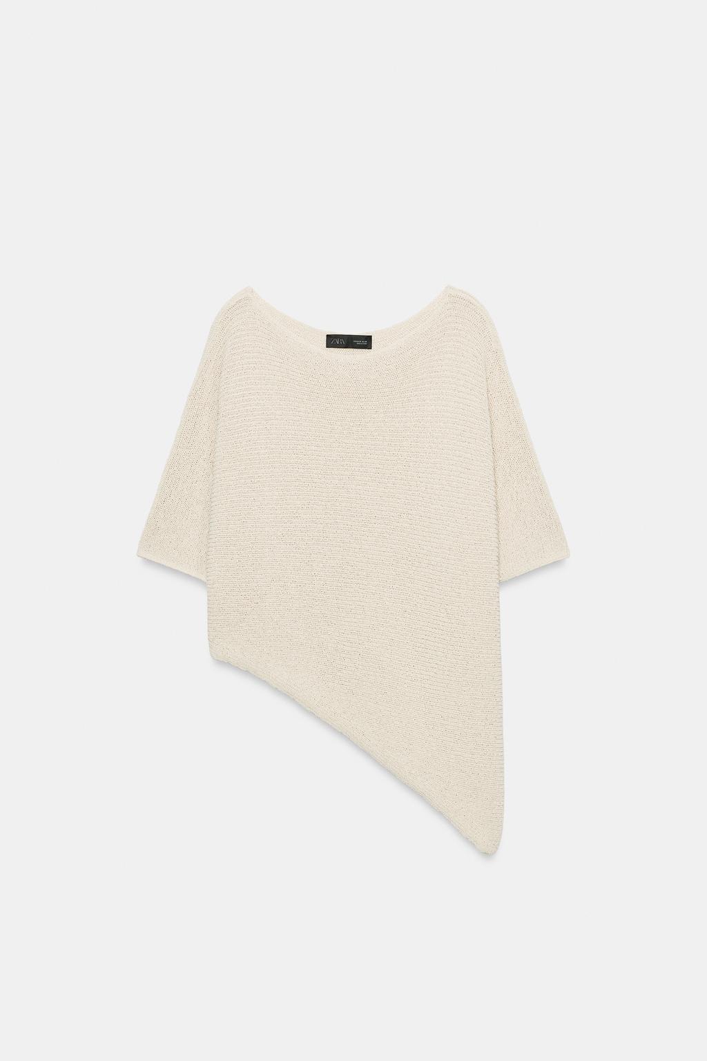 ТРИКОТАЖНЫЙ ТОП АСИММЕТРИЧНОГО КРОЯ