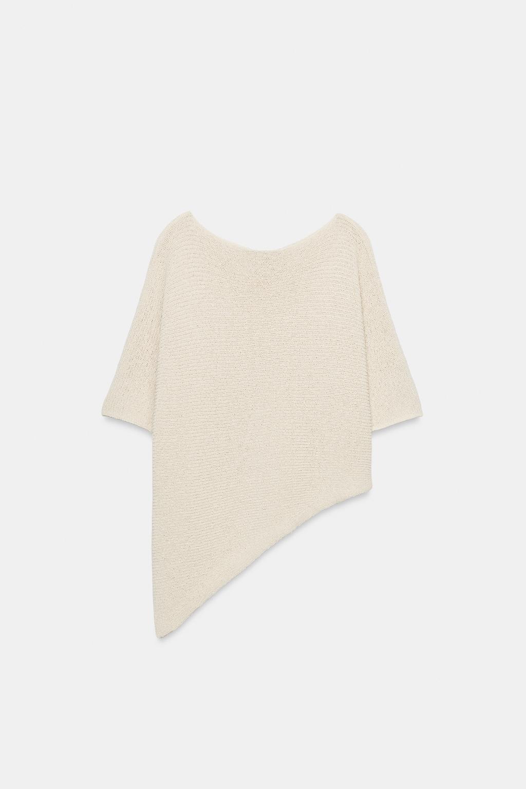 ТРИКОТАЖНЫЙ ТОП АСИММЕТРИЧНОГО КРОЯ