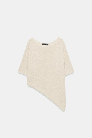 Трикотажный топ асимметричного кроя- Заказать в России