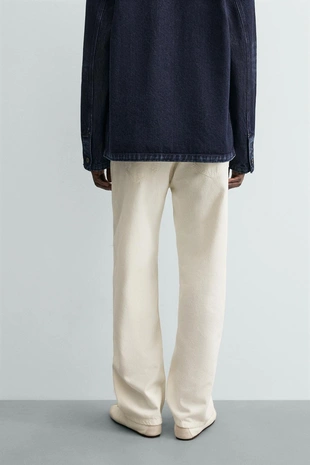 Джинсы Straight Fit из хлопка и конопли- Заказать в России